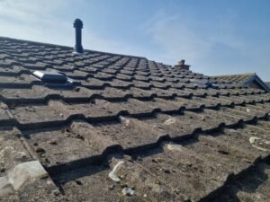 tile vents on a roof